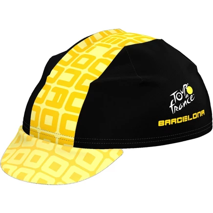 Кепка Santini Grand Départ Barcelone RE460COTBCN6TDF, черно-желтая