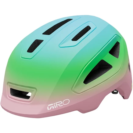 Детский шлем Giro Scamp II - матово-розовый/зелено-зеленый