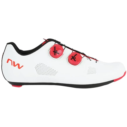 Мужские дорожные ботинки Northwave Revolution - белый/красный fluo 54 white