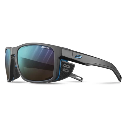 Солнцезащитные очки Julbo Shield - Черные/Черно-синие, реагирующие на вспышку 2-4 черных