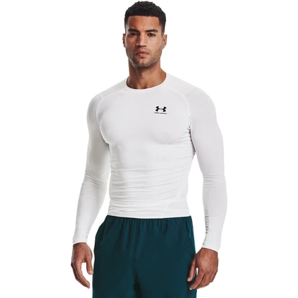 Мужская компрессионная футболка Under Armour HeatGear, бело-черная