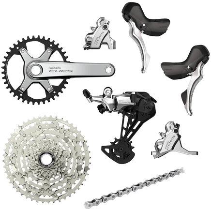Групсет Shimano CUES U6030 1x10, 40 зубьев, серебристый