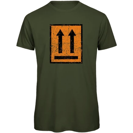 Мужская футболка RTTshirts This Side Up Bike, оливковая