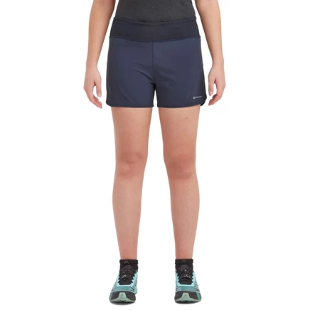 Женские шорты для бега Montane Slipstream Twin Skin Trail - eclipse blue синий