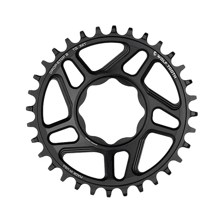 Цепное кольцо прямого крепления Wolf Tooth TQ | Drop-Stop B - черный black