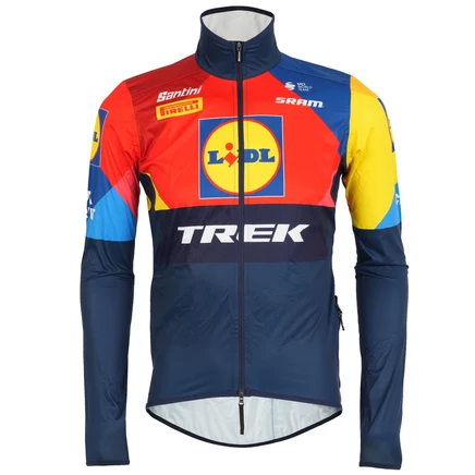 Мужская дождевик Santini Team Lidl-Trek 2025 RE52675B25LT - синий с разноцветным принтом