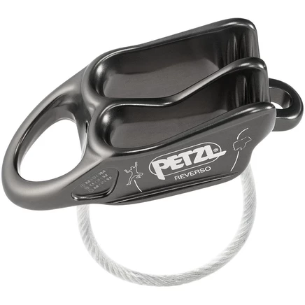 Страховочно-спусковое устройство Petzl Reverso, серое
