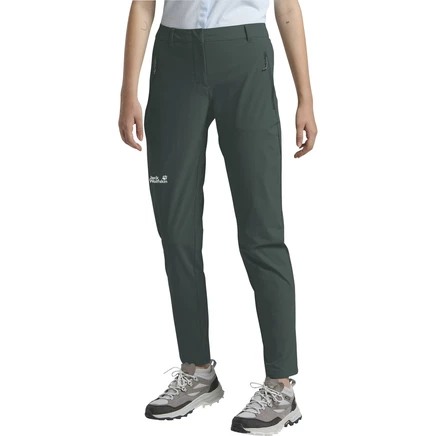 Женские треккинговые брюки Jack Wolfskin Hikeout, зеленые