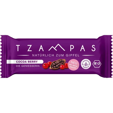 Энергетический батончик TZAMPAS Cocoa Berry 40 г органический