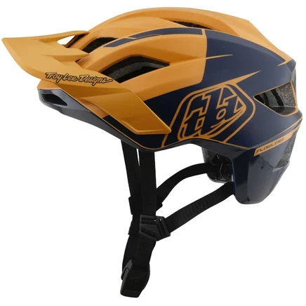 Шлем Troy Lee Designs Flowline SE MIPS, желто-черный