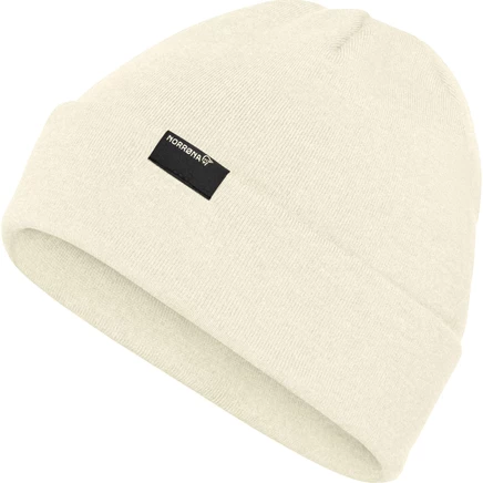 Шапка Norrona /29 Mid MerinoUll, белая и бежевая