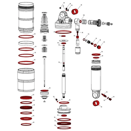 Комплект обслуживания RockShox Monarch XX B1