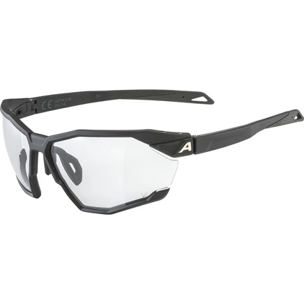 Очки Alpina Twist Six V-образной формы - черные матовые / Varioflex black черный