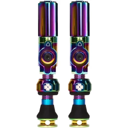 Клапаны для бескамерных колес muc-off big bore hybrid, комплект 2 шт., радужные