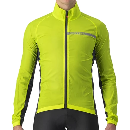 Мужская велокуртка Castelli Squadra Stretch, неоновая