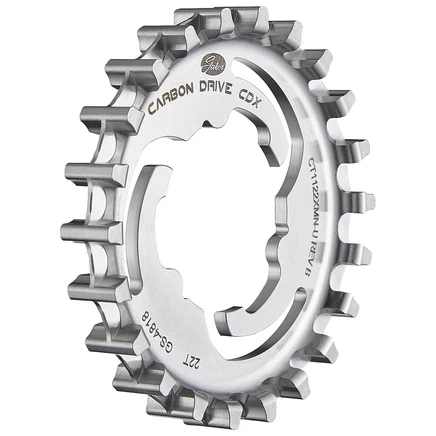 Звездочка Gates Carbon Drive CDX - задняя | Surefit 3-лепестковая унифицированная (XU) | для Shimano Alfine (8/11 s) / Nexus (7/8 s) серебристого цвета