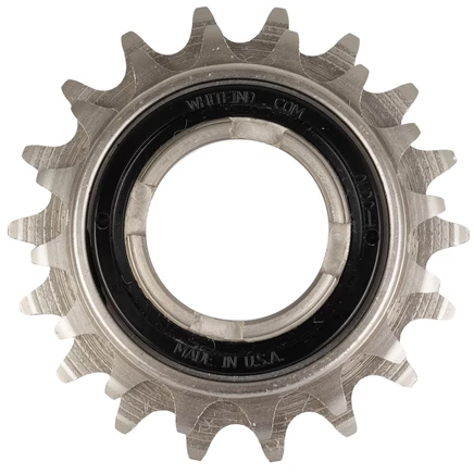 Фривил White Industries Singlespeed Double, 16/18 зуб., черно‑серебристый