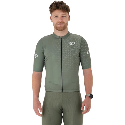 Мужская майка с короткими рукавами PEARL iZUMi Performance PI25021003 - зеленый шестиугольник - HEGR green