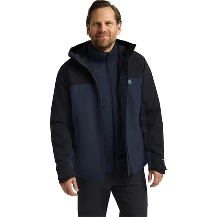 Мужская куртка Jack Wolfskin Wild Places 3 в 1, синяя