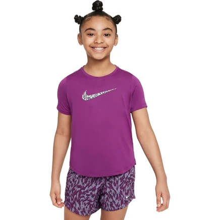 Детский топ Nike One с коротким рукавом - viotech FN9019-503 фиолетовый