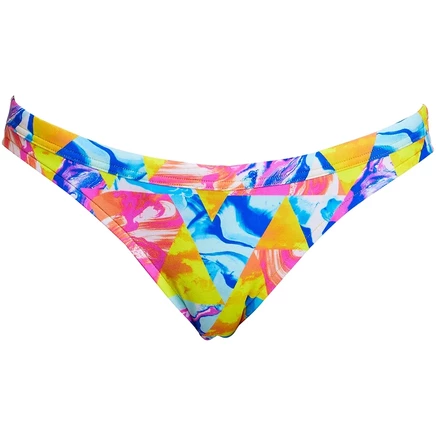 Женское короткое бикини Funkita Hipster - разноцветная водоворотная пробка