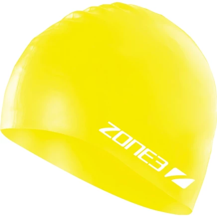 Силиконовая шапочка для плавания Zone3 - hi-vis yellow желтый