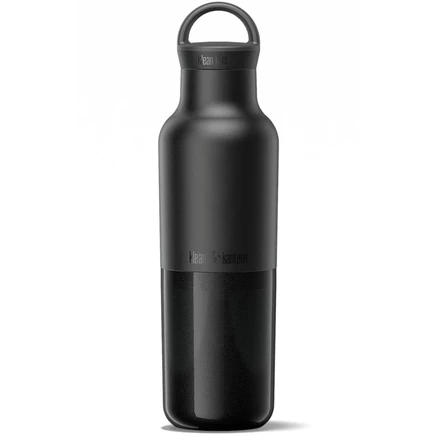 Изолированная бутылка Klean Kanteen RISE Classic VI объемом 592 мл с арочной крышкой-петлей - черный