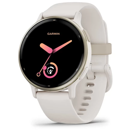 Умные GPS-часы Garmin vivoactive 5 - Цвет слоновой кости/Кремово-золотистый, белый