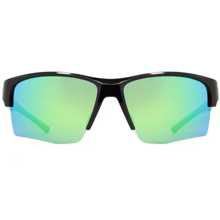 Солнцезащитные очки Red Bull SPECT Eyewear CHAIN - 03P черные | дымчатые с зеленым зеркальным покрытием черного цвета