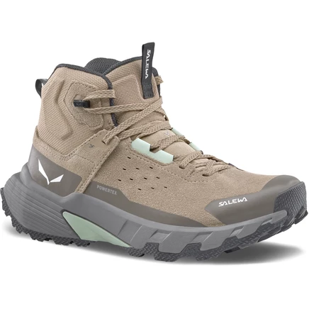 Женские треккинговые ботинки Salewa Pedroc 2 кожаные PowerTex бежевые