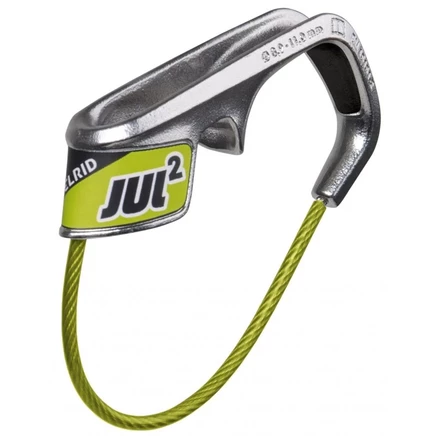 Страховочное устройство Edelrid Jul², зеленое, серебристое