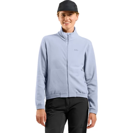 Odlo Essentials Классический флисовый спортивный костюм средней длины на молнии для женщин - blue heron blue