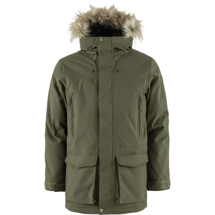 Мужская легкая парка Fjällräven Nuuk Lite, зеленая