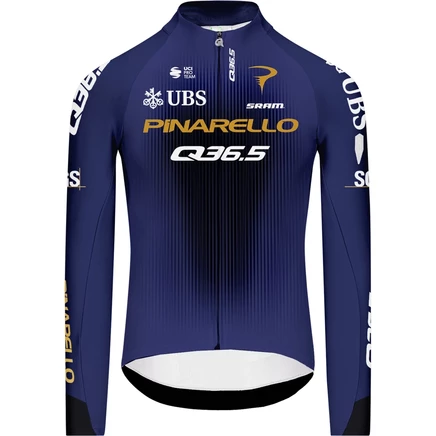 Q36.5 Мужская майка Gregarius Pro Cycling Team с длинным рукавом - синий