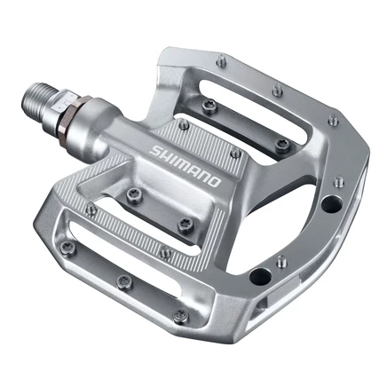 Педали Shimano PD-GR500 плоские, серебристые