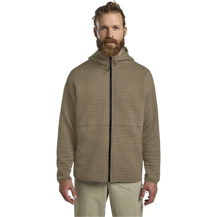 Мужская куртка с капюшоном на молнии Jack Wolfskin Mogari - бежевый цвет орехового дерева