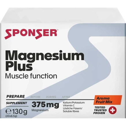 Пищевая добавка Sponser Magnesium Plus, 20x6,5 г