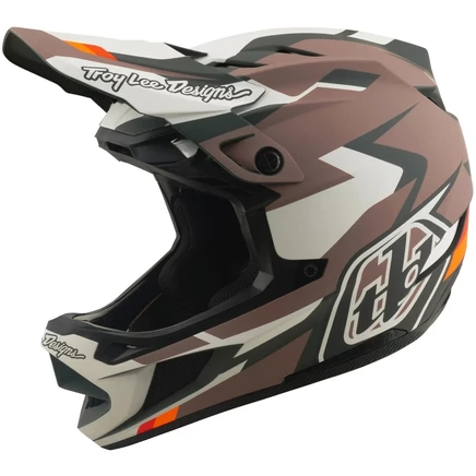Шлем Troy Lee Designs D4 Polyacrylite MIPS, коричневый