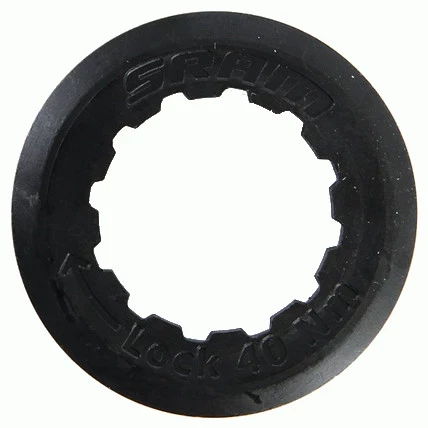 Кассетное стопорное кольцо SRAM из стали PG1050 - 12T - 11.2415.027.010 - черное black