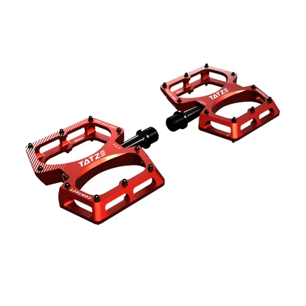 Педали платформенные Tatze CONTACT CNC Small, красные