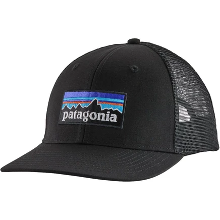 Кепка Patagonia P-6 Logo «trucker», черная