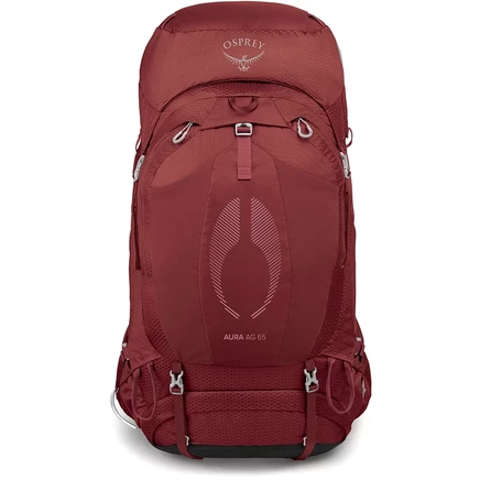 Женский походный рюкзак Osprey Aura AG 65 - Berry Sorbet Red красный