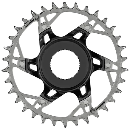 Кольцо цепи SRAM XX Eagle, прямой монтаж, черно/серебристое