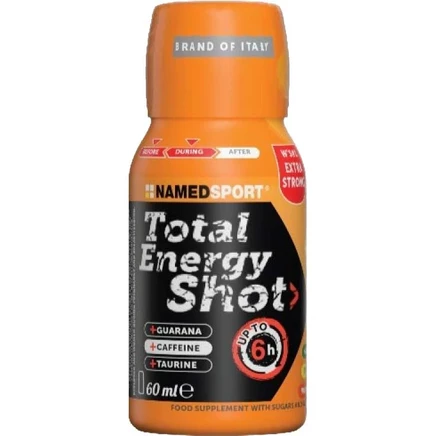 Шот namedsport total energy 60 мл с кофеином, апельсин