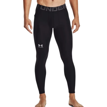 Мужские компрессионные леггинсы Under Armour HeatGear, черно-белые