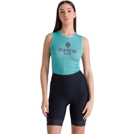 Женские велошорты Santini Bianchi Milano Classic, черные