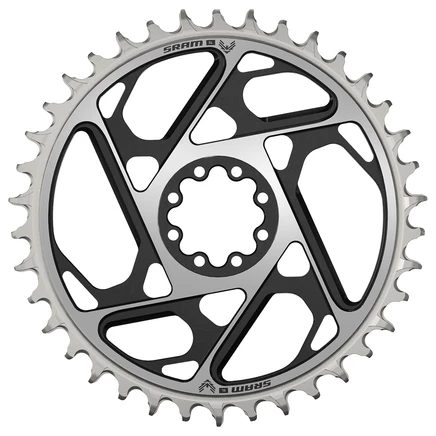 Передняя звезда SRAM XX SL 12‑ск D1 0 мм, черно‑серебристая