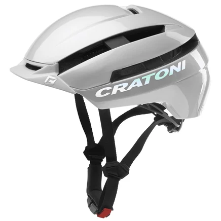 Велошлем Cratoni C-Loom 2.0, серебристый глянец