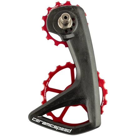 Система шкивов переключения передач CeramicSpeed OSPW RS - 5-спицевая | для Shimano Dura Ace/Ultegra Di2 (R9250/R8150) - красный