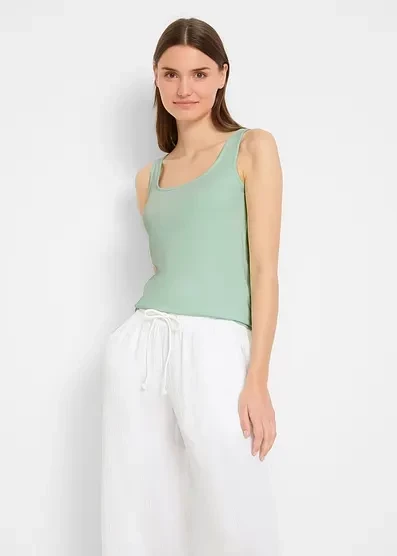 Топ от Bonprix (2 штуки в упаковке) hellmint + schwarz